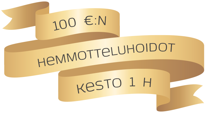 100 €:n hemmotteluhoidot, kesto 1 h